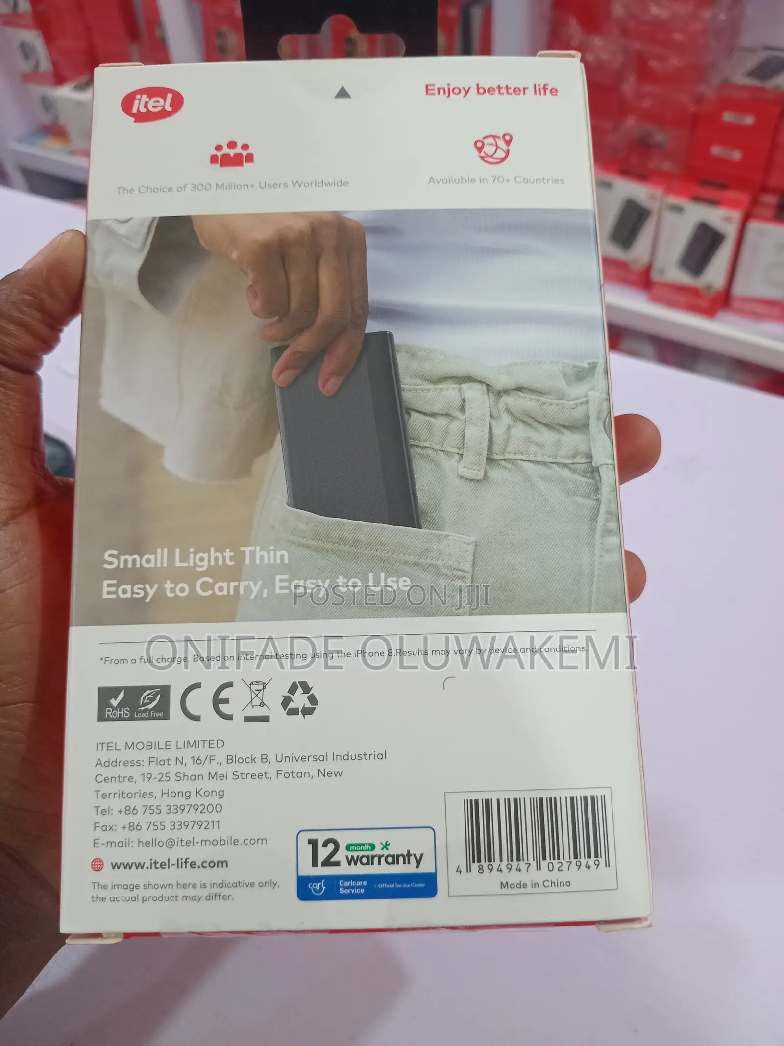10,000mAh Itel Power Bank A1121