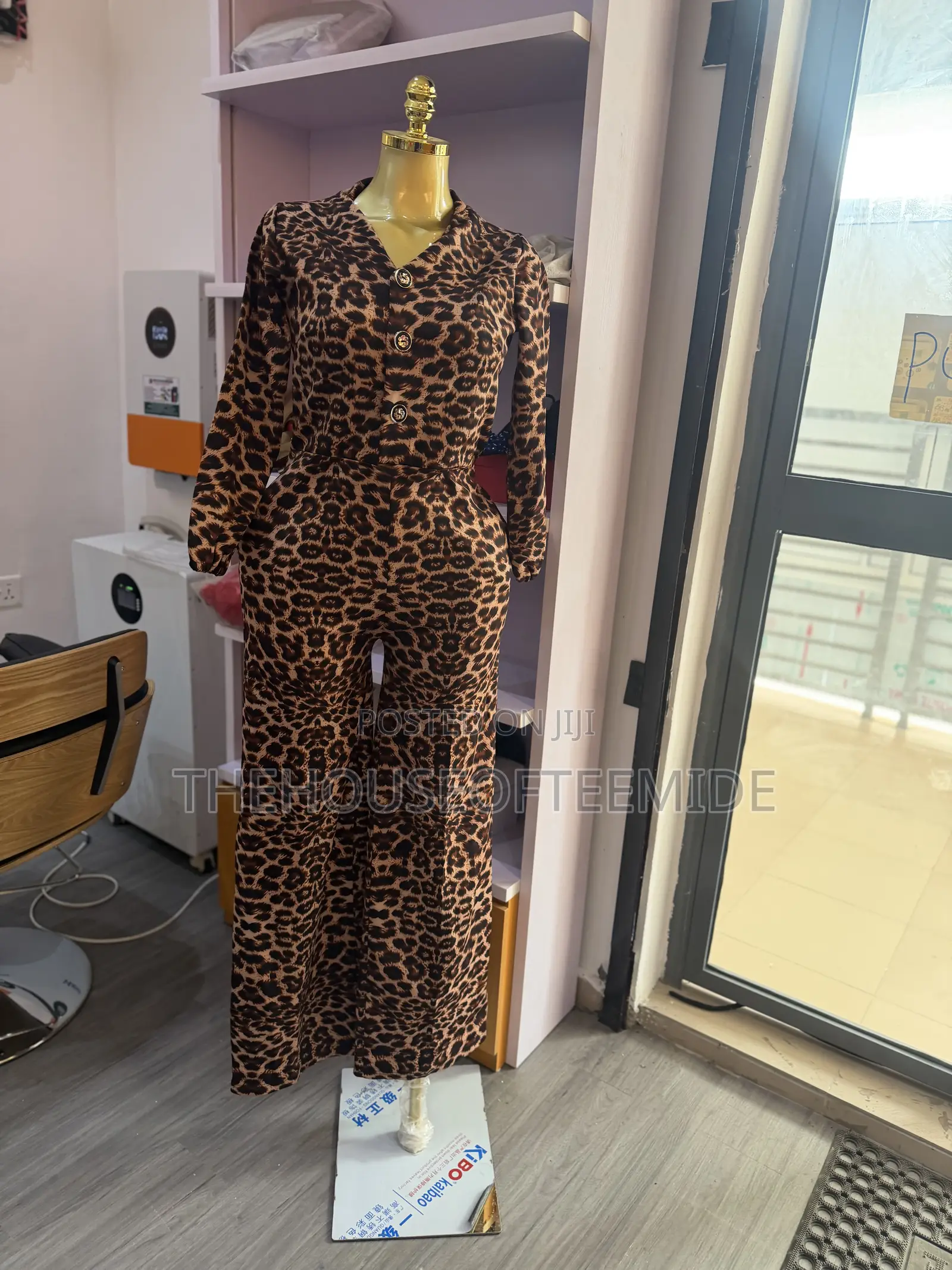 Trendy Animal Print Jumpsuit
