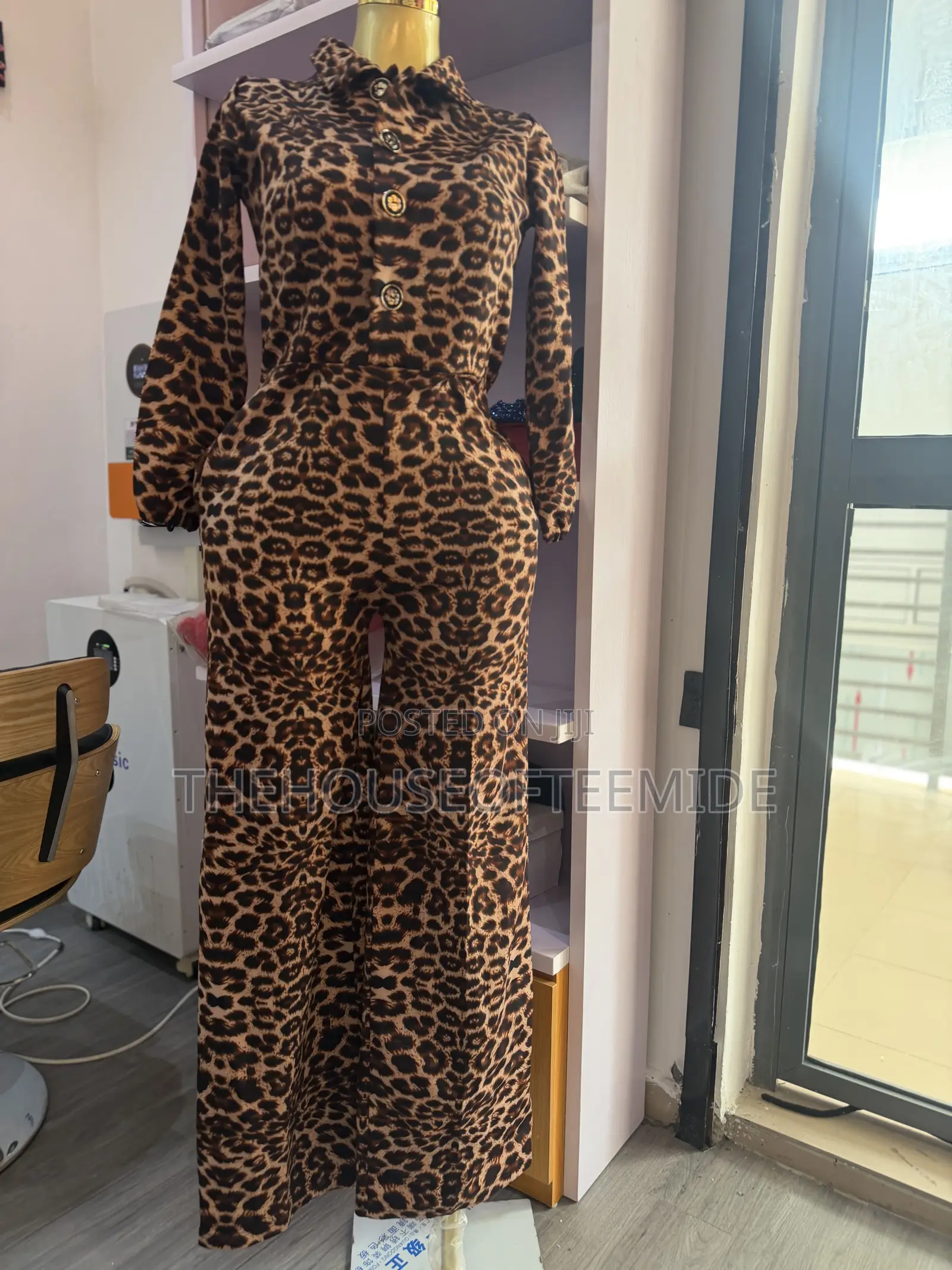 Trendy Animal Print Jumpsuit