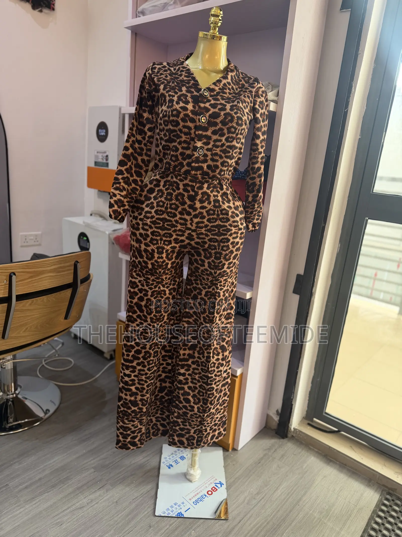 Trendy Animal Print Jumpsuit