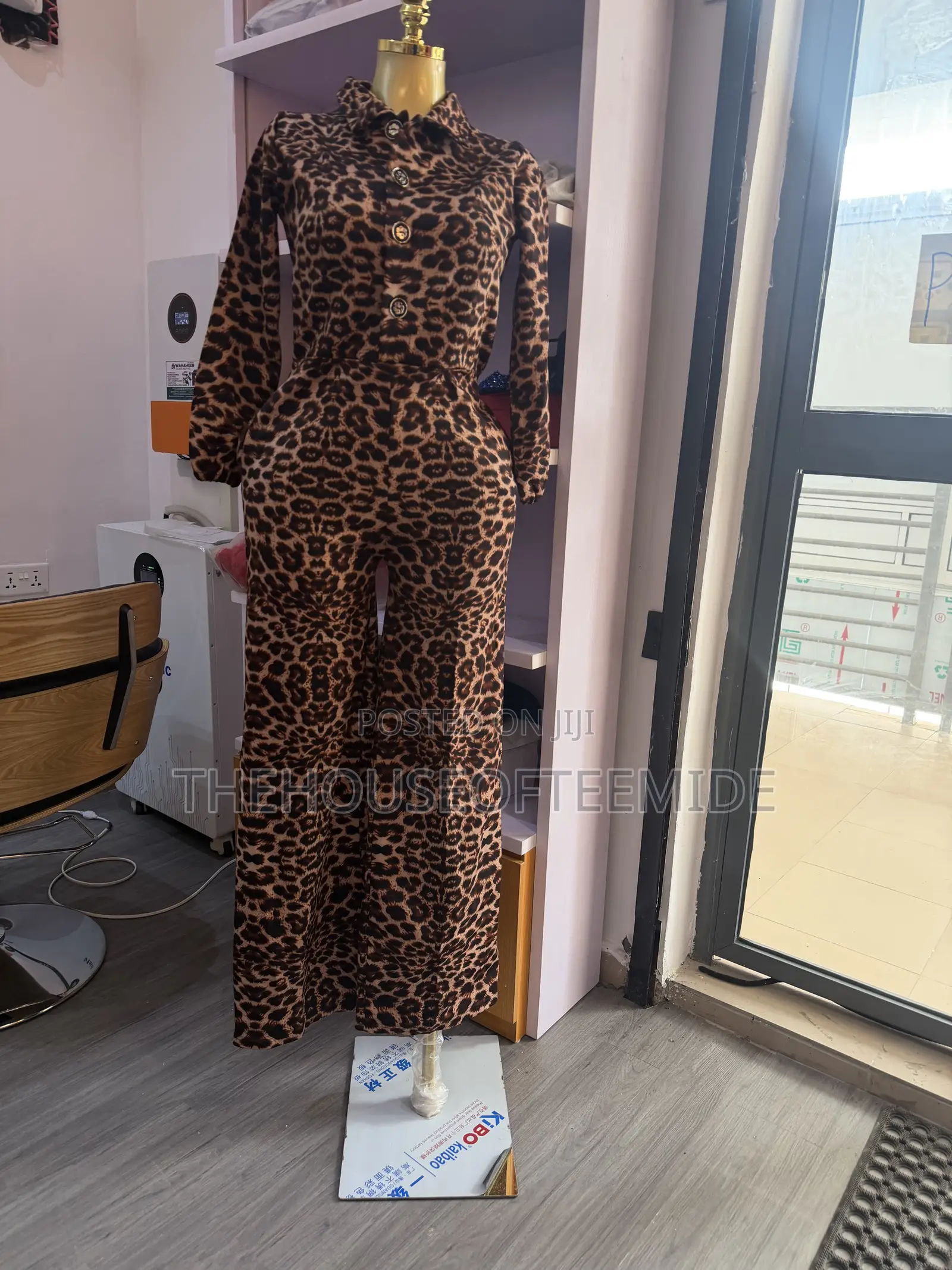 Trendy Animal Print Jumpsuit