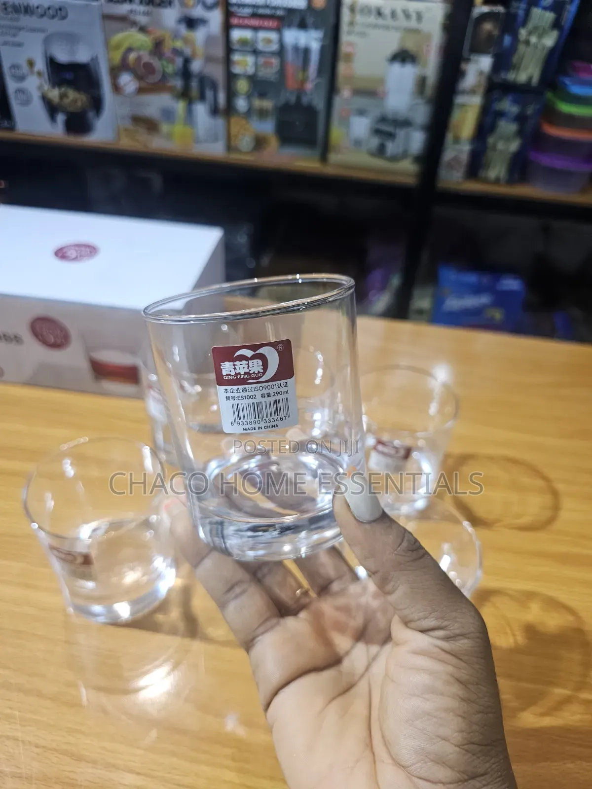 6-Piece Deli Glass Tumbler Set - Whiskey and Juice Cups