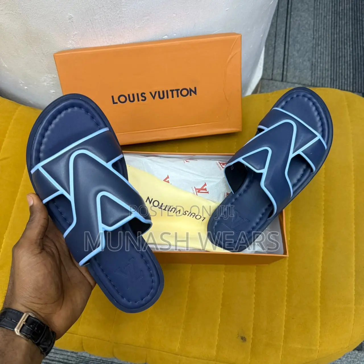 Original Leather Fendi,LV and Givenchy Slipers 40-46 Available