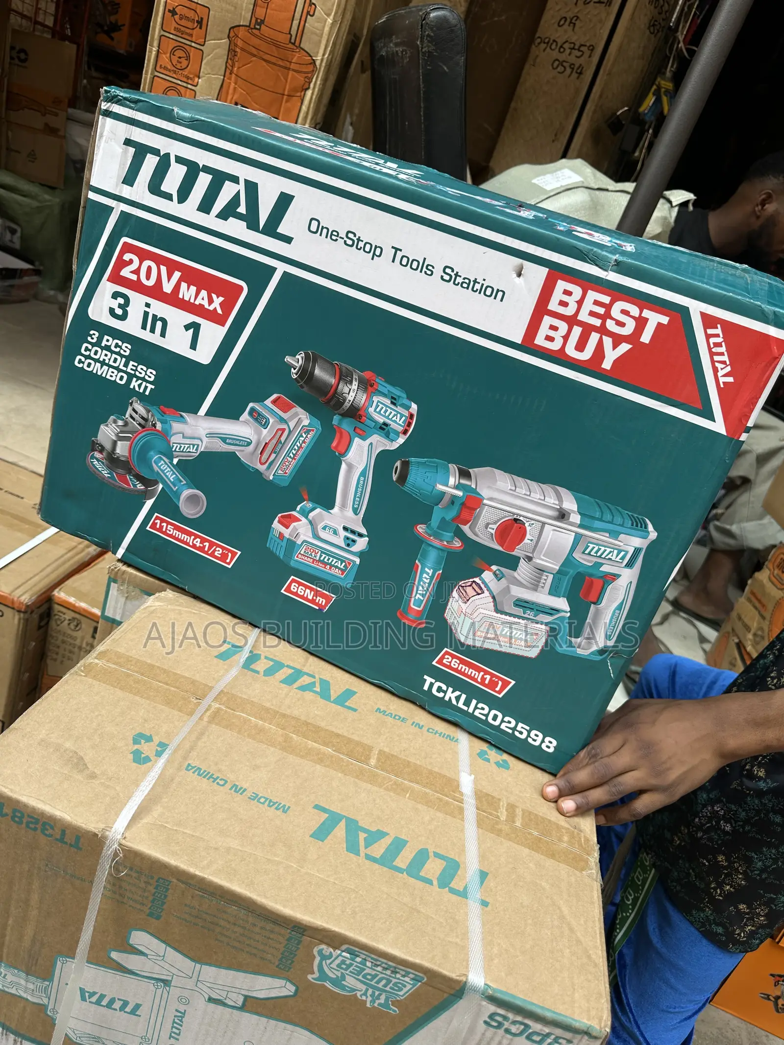 3 in 1 Cordless Combo Kit 20v