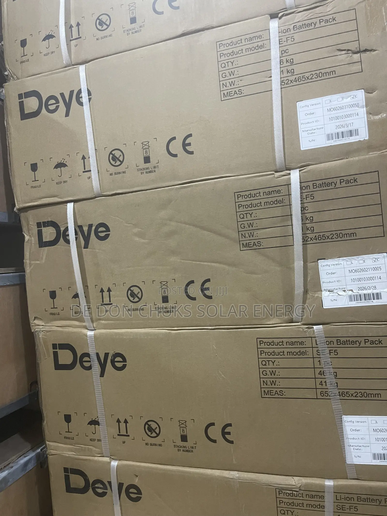 5kwh 51.2v Deye Lithium Battery