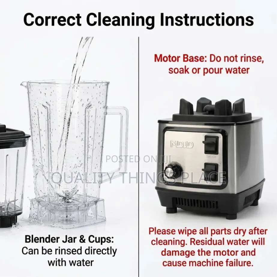 【MDJD】 High-Power Stainless Steel Home Blender With 9525 Motor