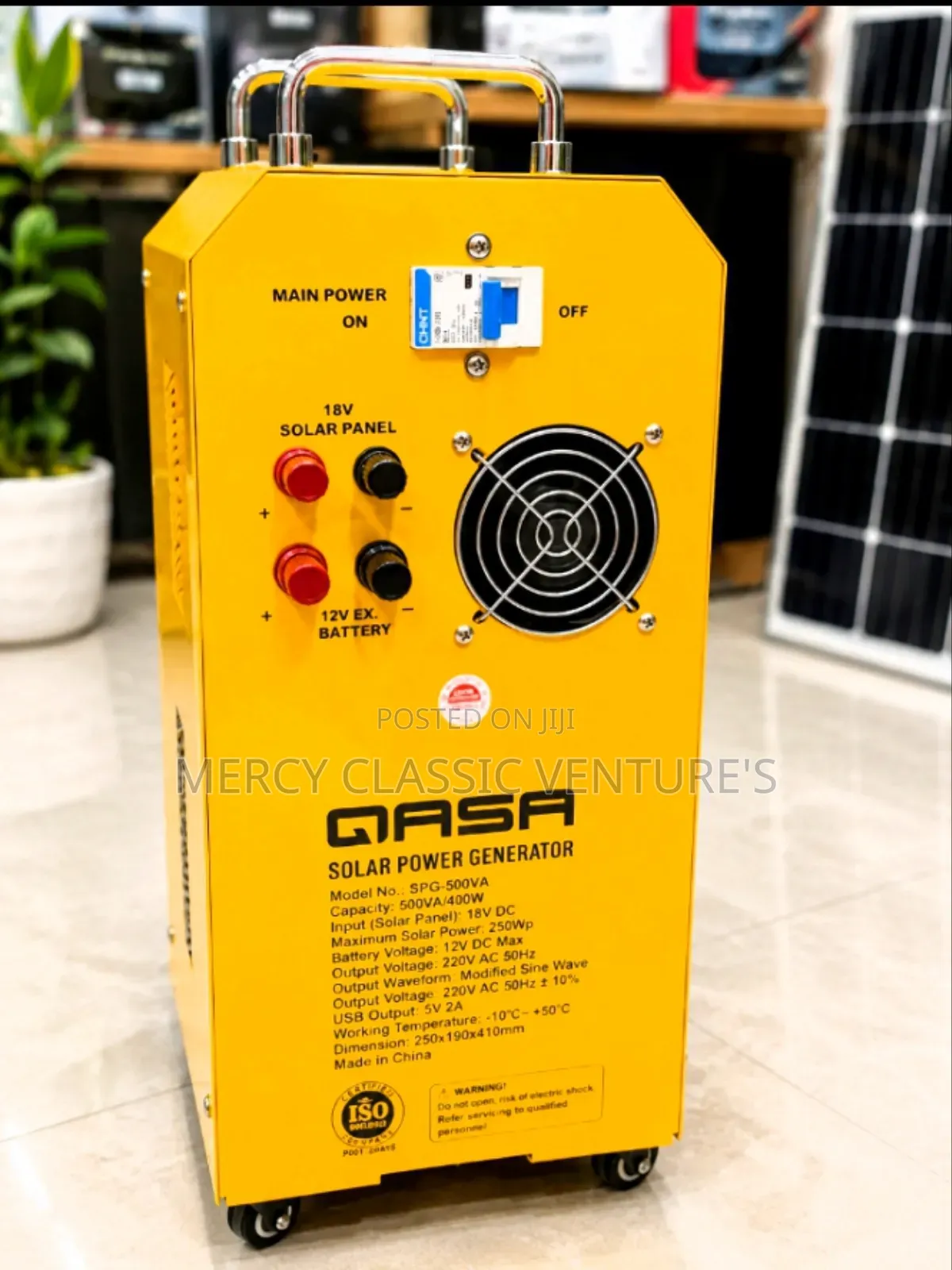 QASA 500VA Pure Sine Wave Solar Power Generator Inverter System