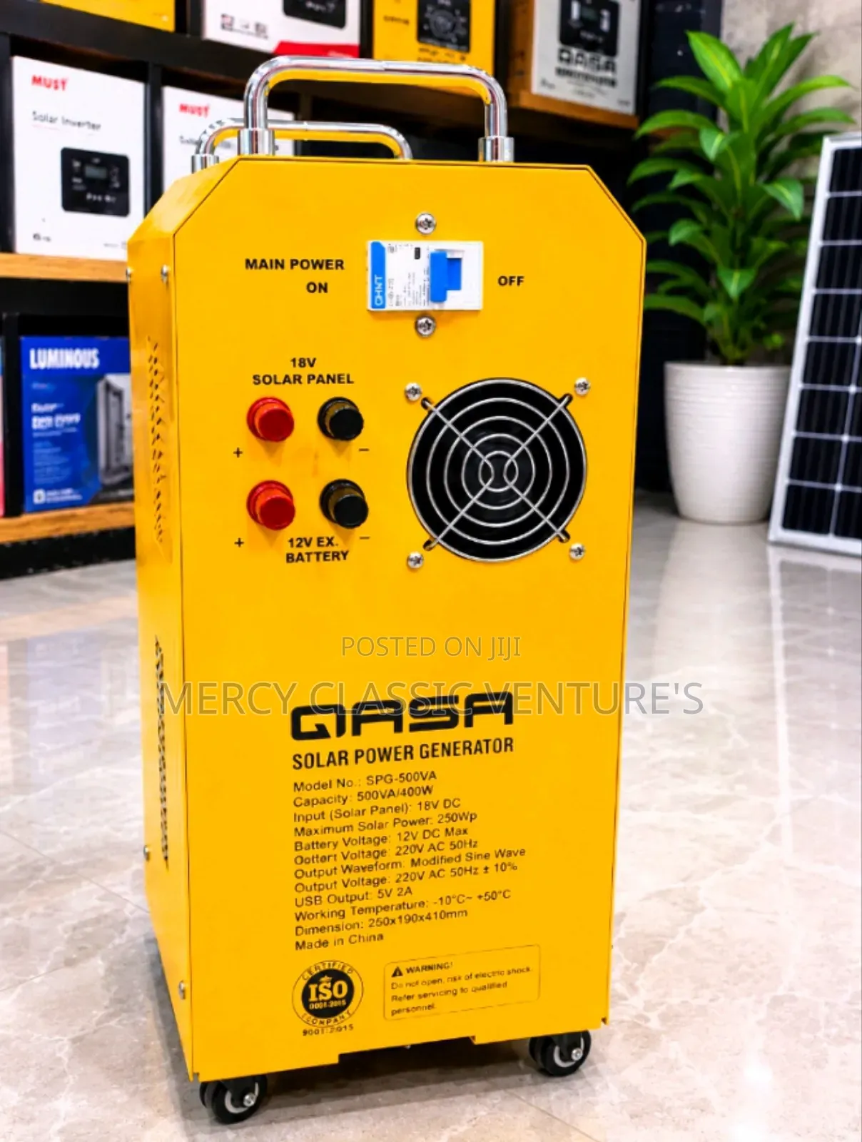 QASA 500VA Pure Sine Wave Solar Power Generator | Inverter System
