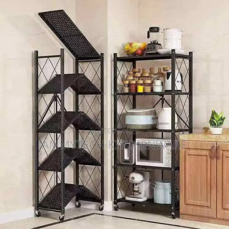 5 Tiers Foldable Kitchen Storage Rack