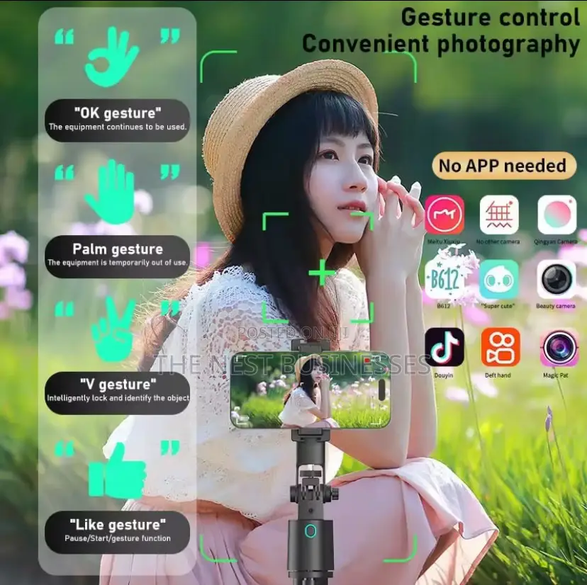Ai 360 Gimbal, Tripod and Phone Holder With Auto Face Tracking
