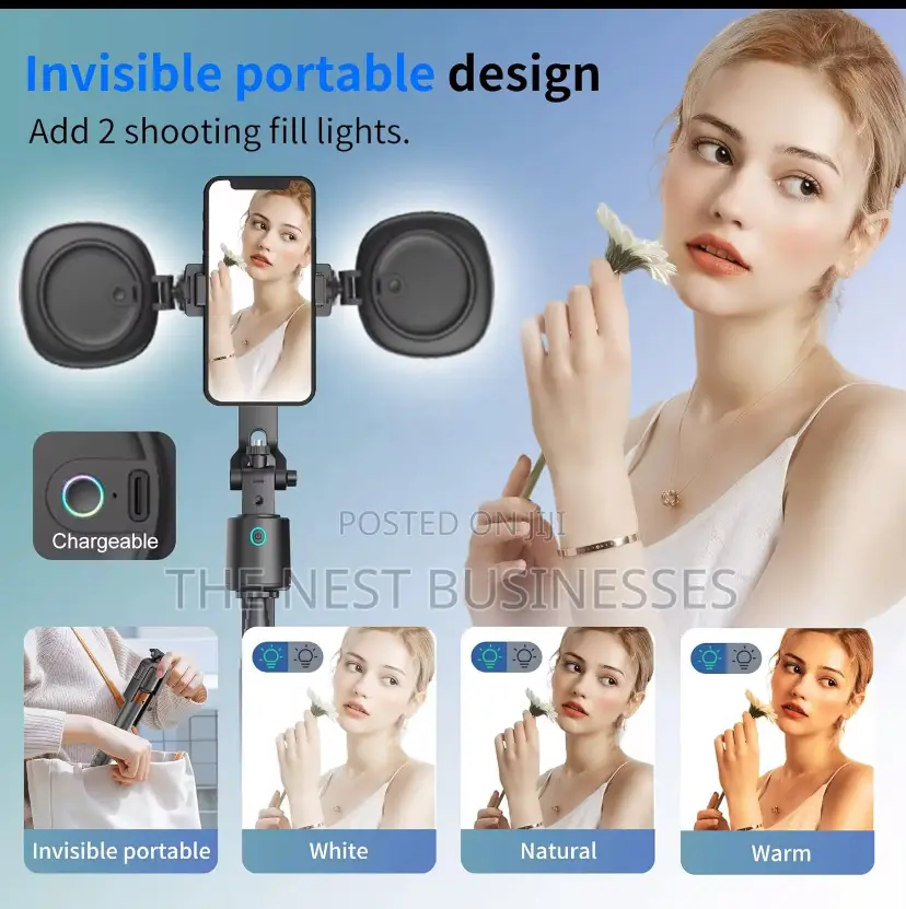 Ai 360 Gimbal, Tripod and Phone Holder With Auto Face Tracking