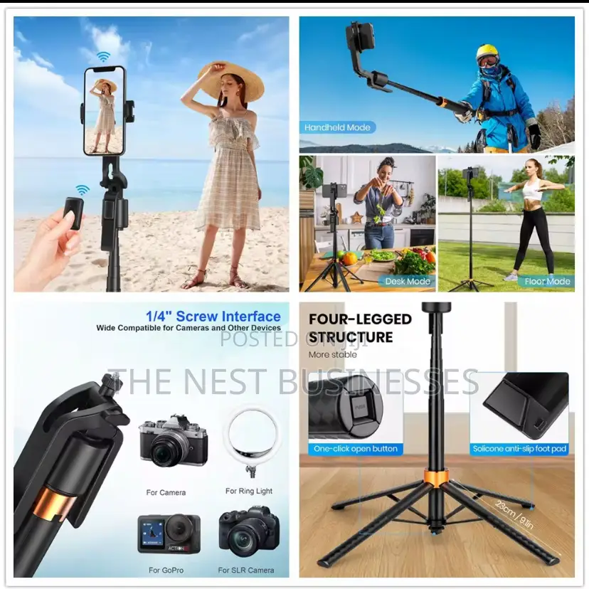 Ai 360 Gimbal, Tripod and Phone Holder With Auto Face Tracking