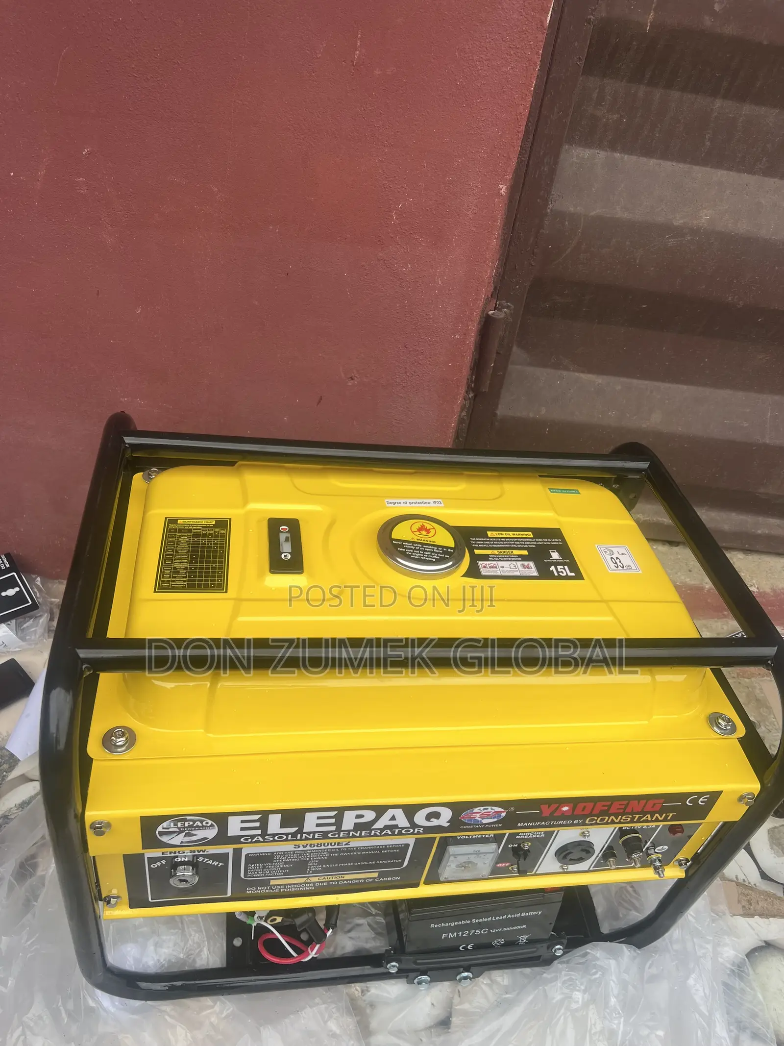 ELEPAQ SV6800E2 Gasoline Generator Key Starter 4.5kva 100% Copper Coil