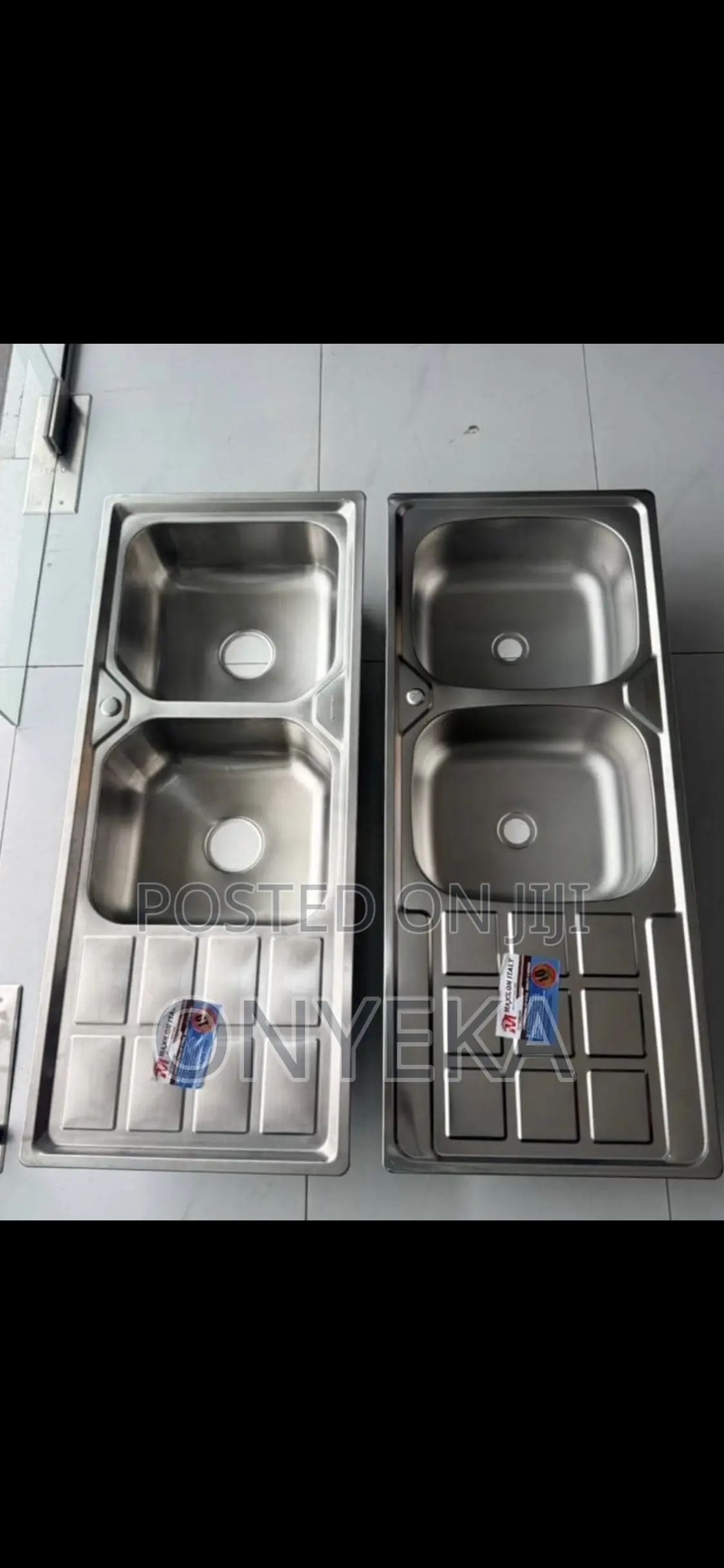 Double Bowl Single Trae Sink