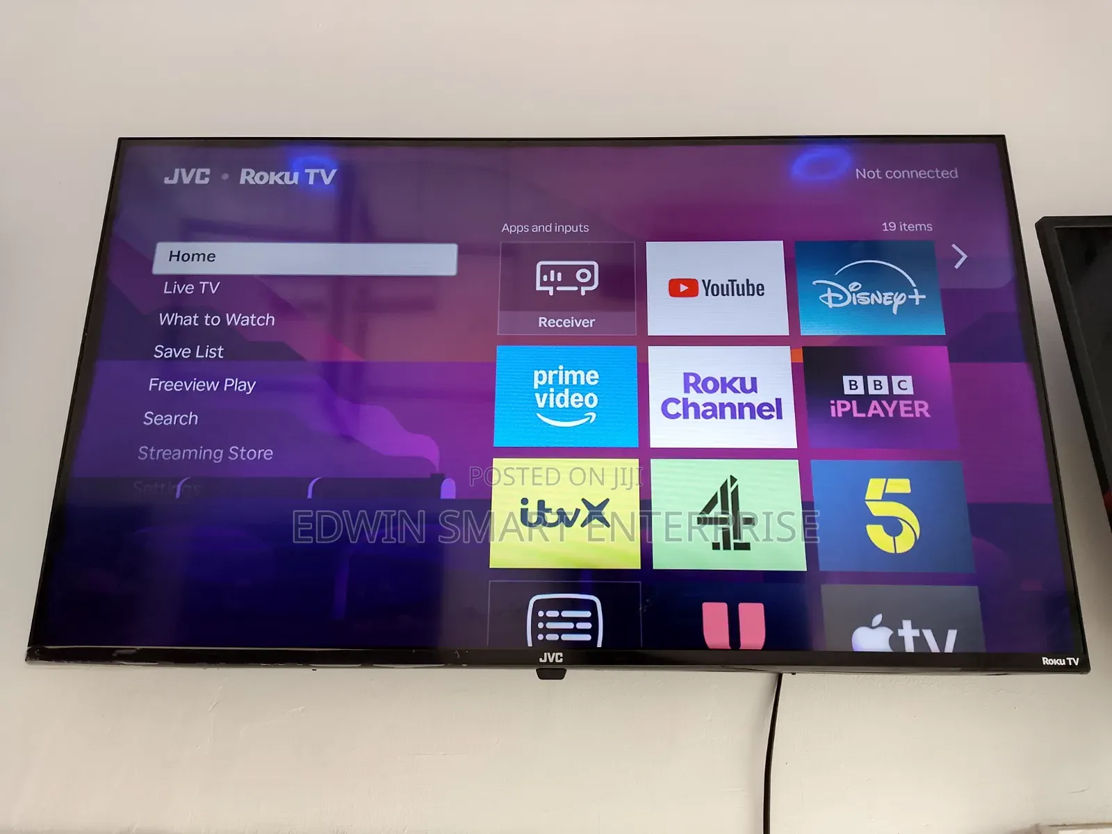 JVC Roku Smart Frameless Television