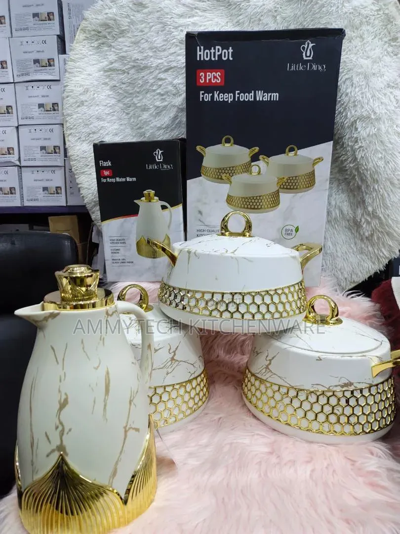3pcs Unique Insulated Casserole Food Warmer With Insulated Jug