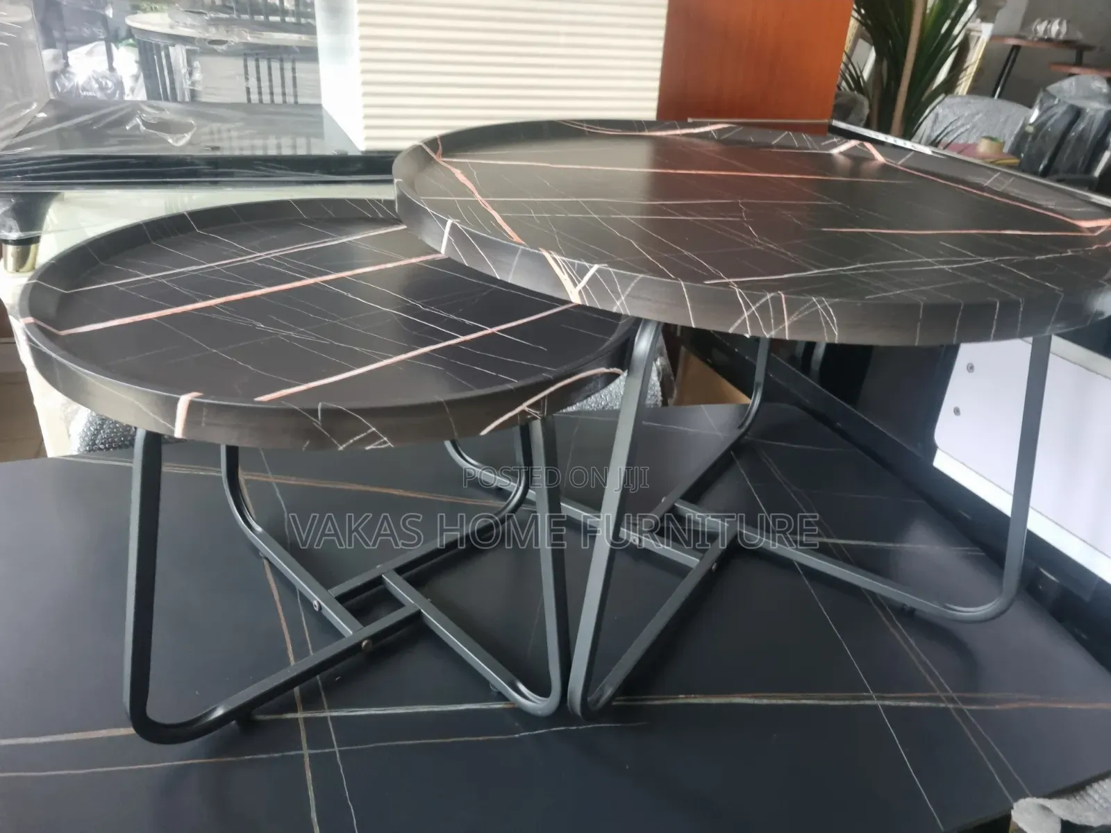 Black 2in1 Wooden Coffee Table
