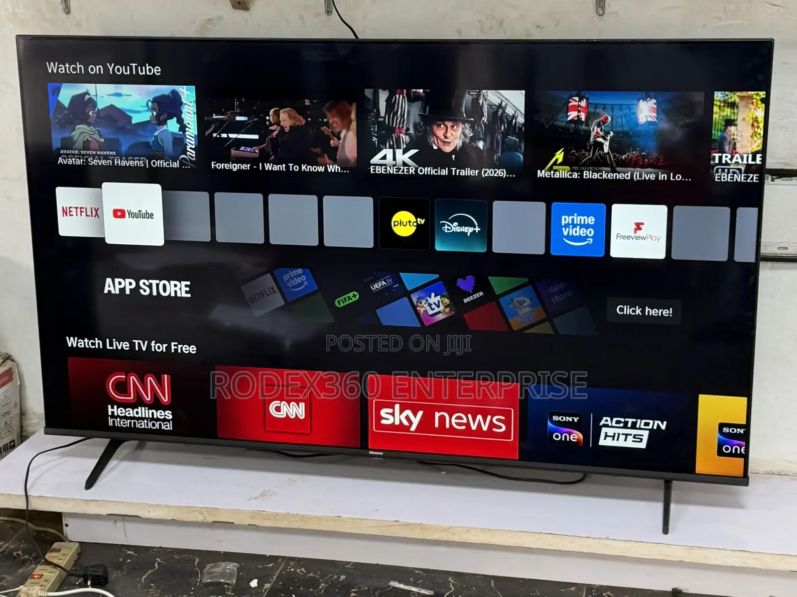 65-Inch 2025 Model Uk Used Hisense Qled Smart TV for Sale