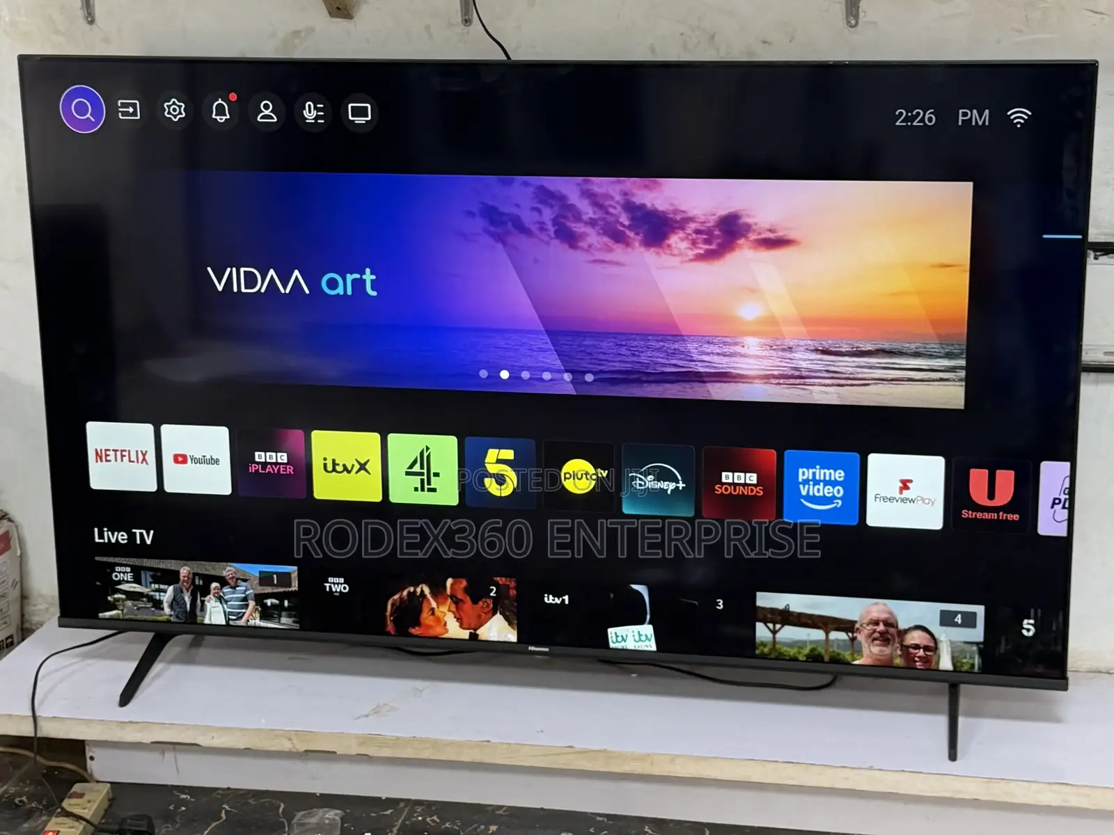 65-Inch 2025 Model Uk Used Hisense Qled Smart TV for Sale