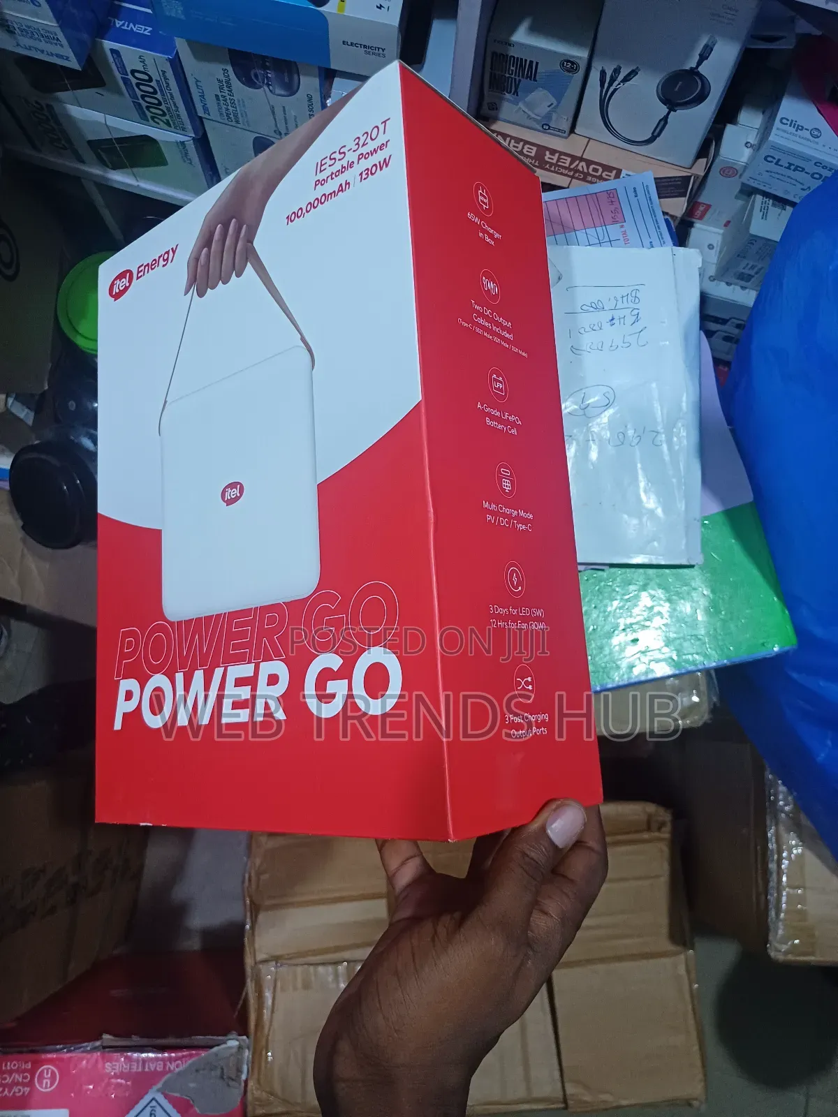Itel 100,000mAh Power Go PowerStation (IESS-320T) – 130w