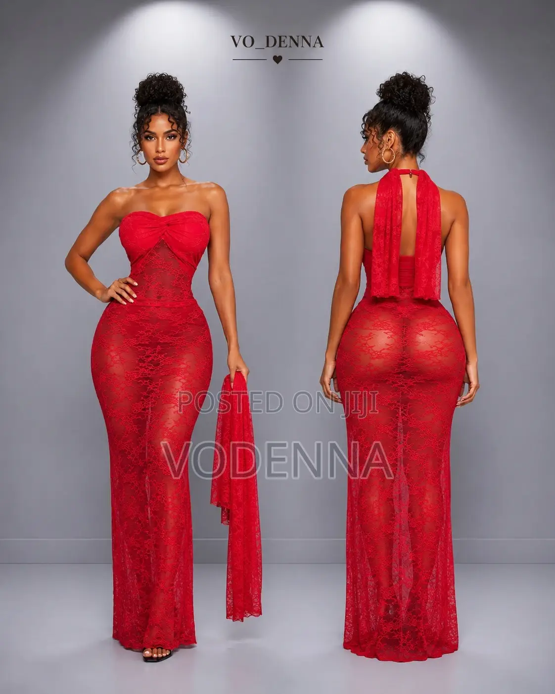 Red Mesh Dress