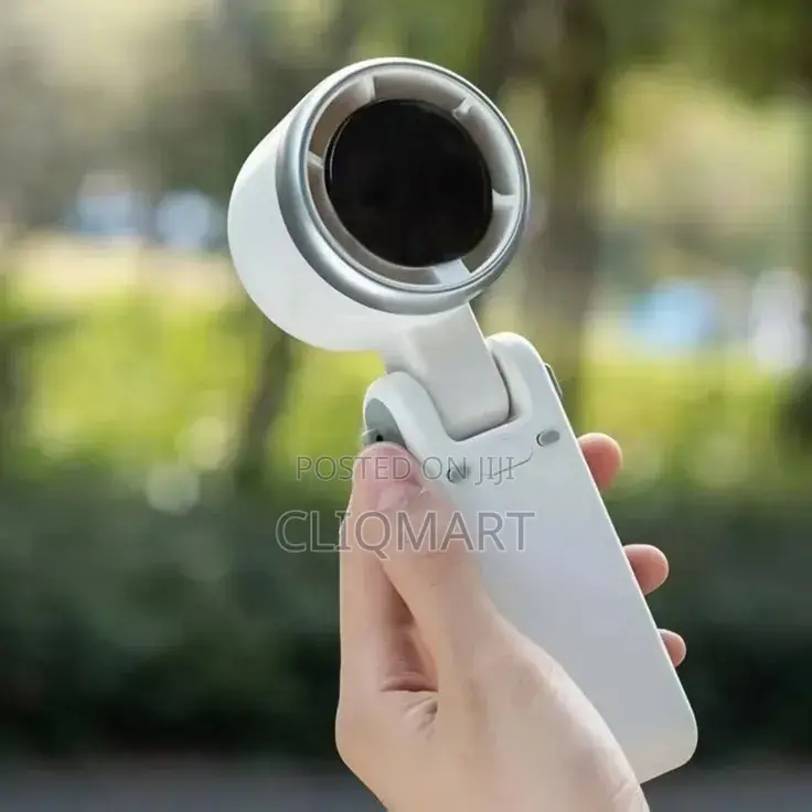 Foldable Handheld Turbo Fan – Rechargeable Portable Mini Fan