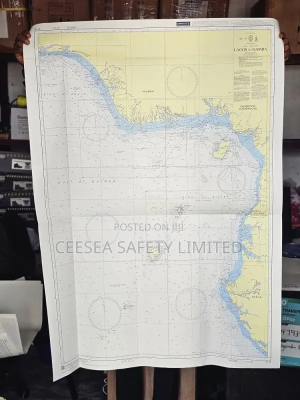 British Admiralty Nautical Chart 3118 Lagos to Gamba