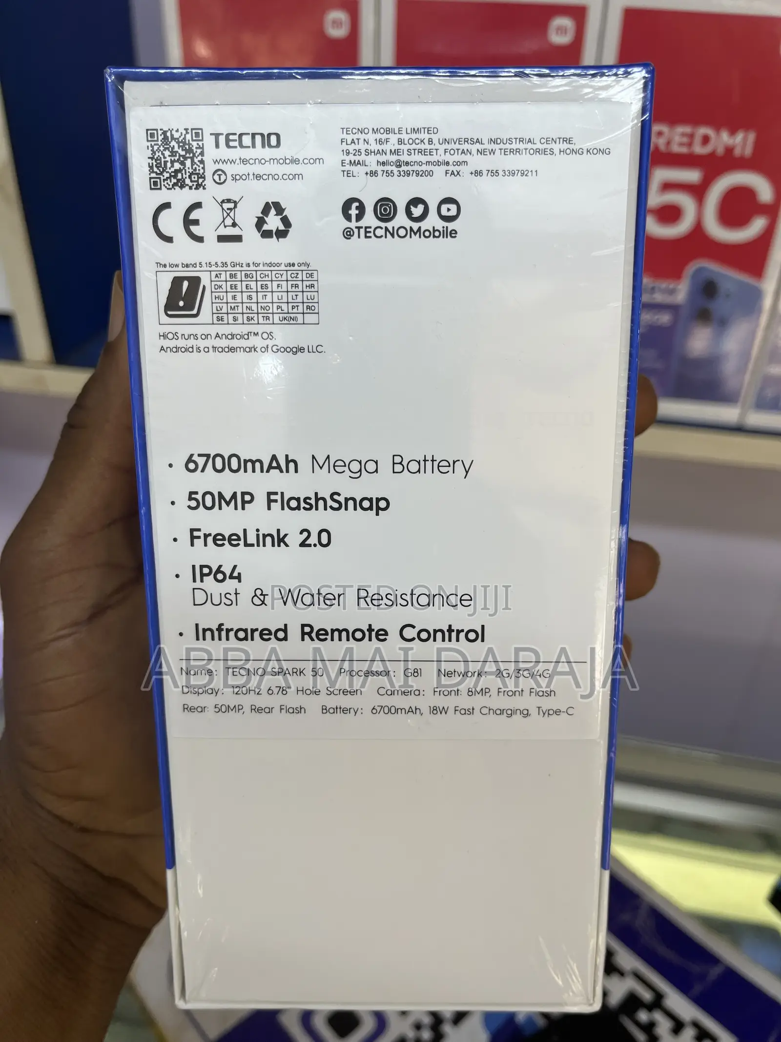 New Tecno Spark 50 128 GB Black