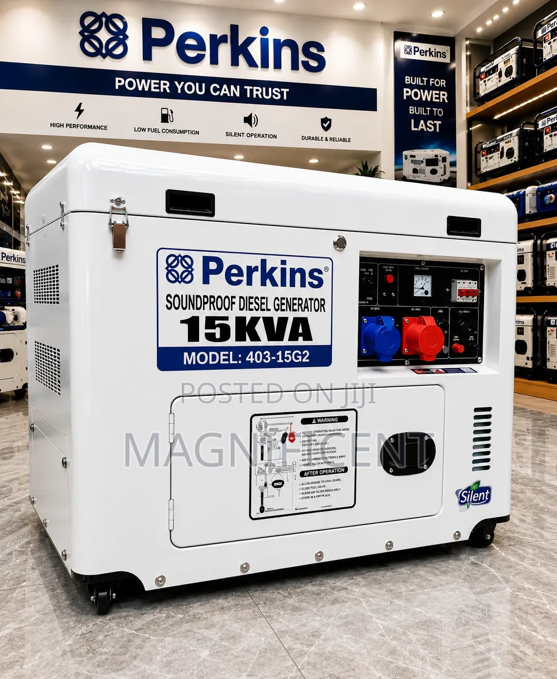 Perkins 403-15g2 15kVA Soundproof Diesel Generator Heavy Duty Power