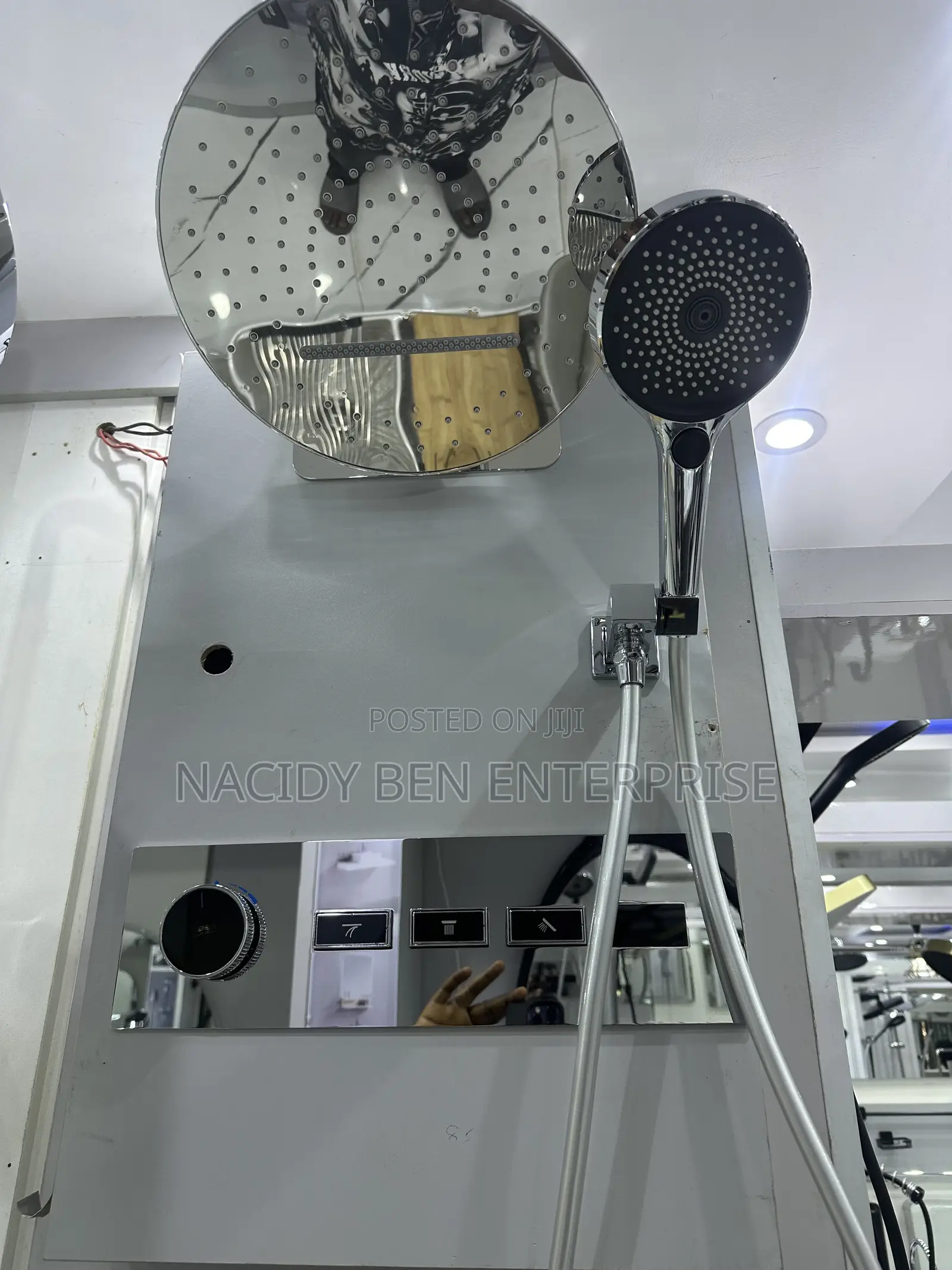 Chrome Conceal Rain Shower