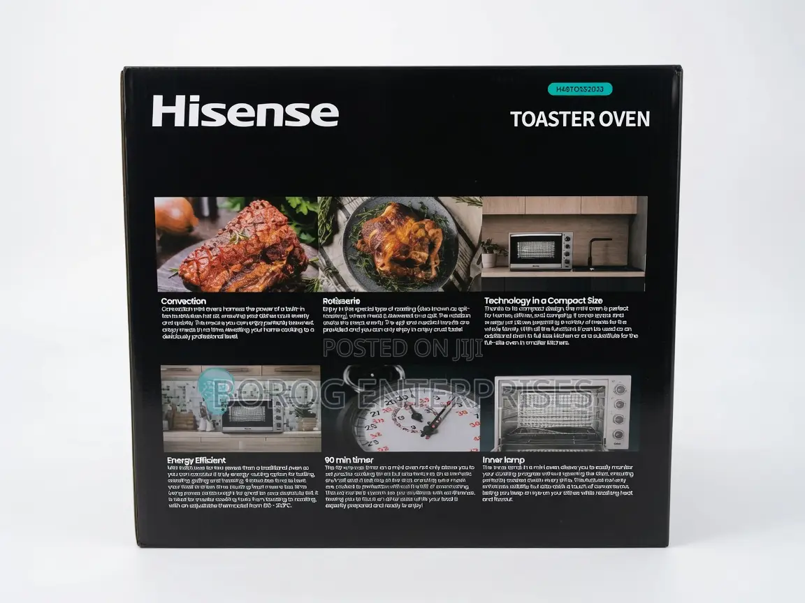 Hisense 48L XL Toaster Oven With Rotisserie Convection-Hisaf48toss20s3