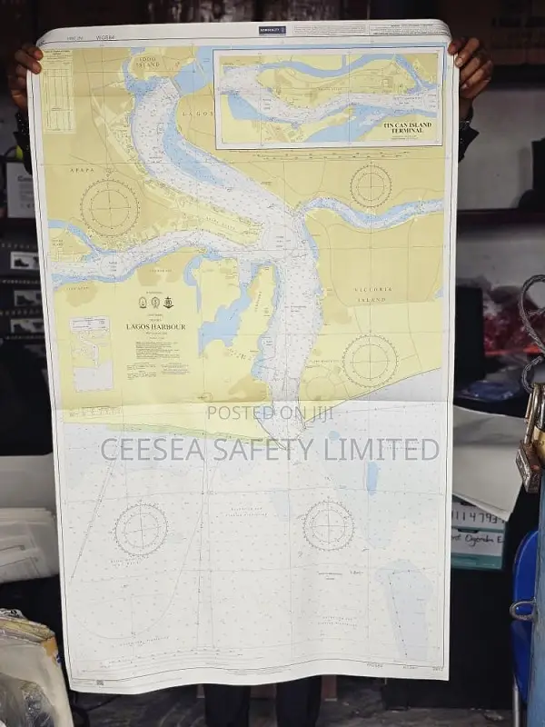 British Admiralty Nautical Chart 2812: Nigeria, Lagos Harbour
