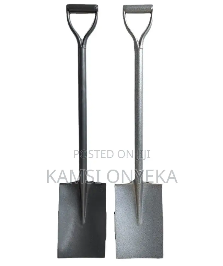 Steel Spade Shovel With Y-Grip Long Handle Square Point Blade