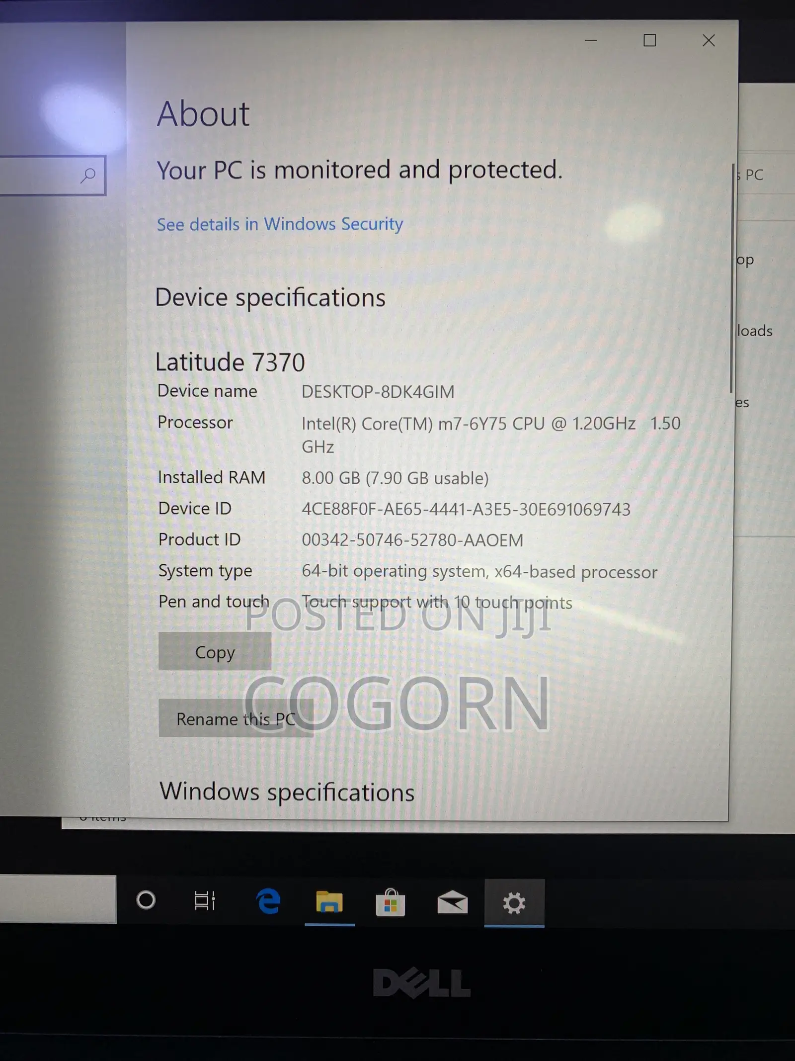 Laptop Dell Latitude 13 7370 8GB Intel Core M SSD 256GB