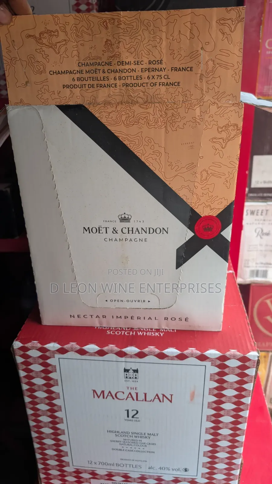 MOËT IMPERIAL Rose Cartoon by ( 12 Bottles )