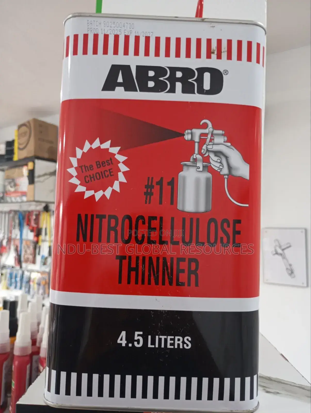 Abro 11 Nitrocellulose Thinner ( 4.5 Liters)
