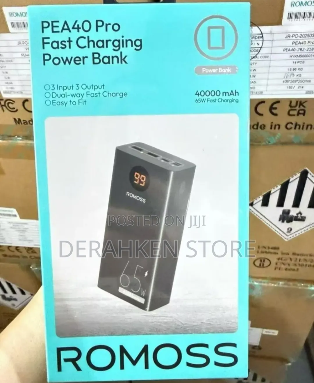 Laptop and Phone Romoss 40,000mah 65w Type C Output