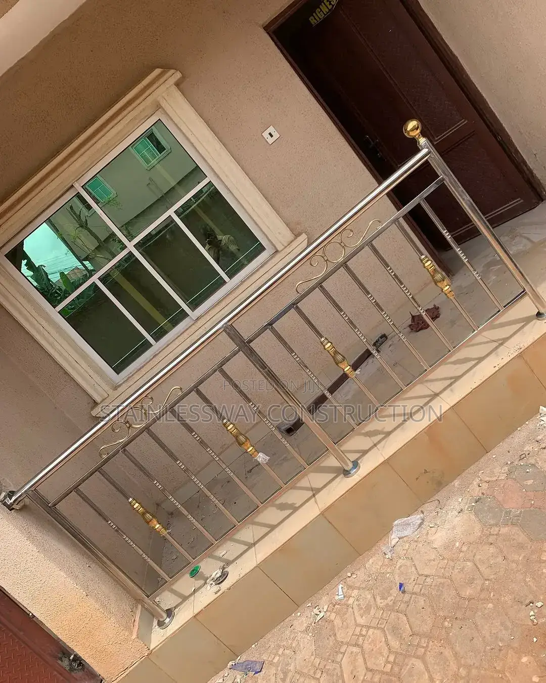 SteelShine Stainless Handrails | Strong | Rust-Free | Abuja`*