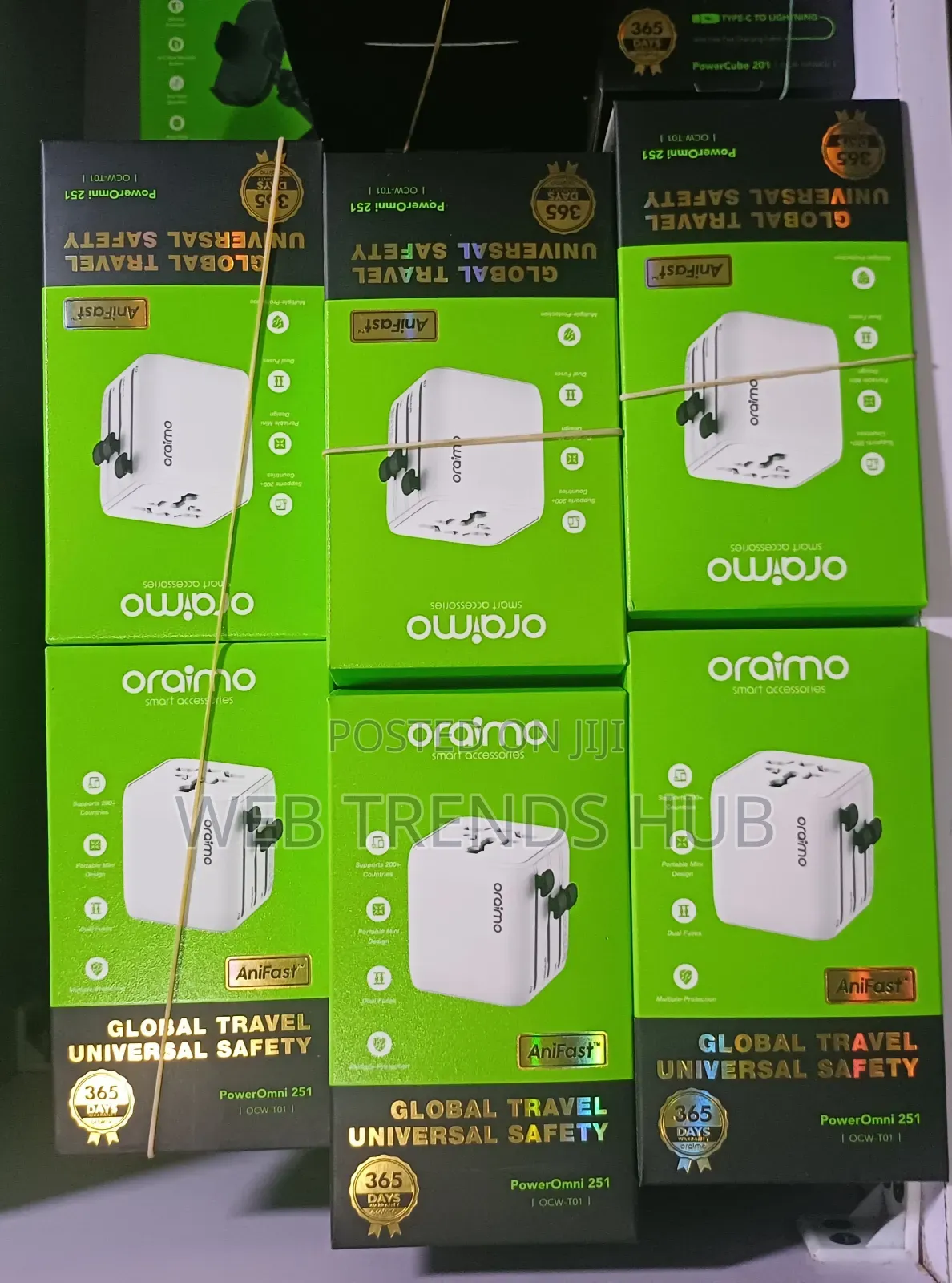 Oraimo PowerOmni 251 Universal Travel Adapter(Supports 200+ Countries)