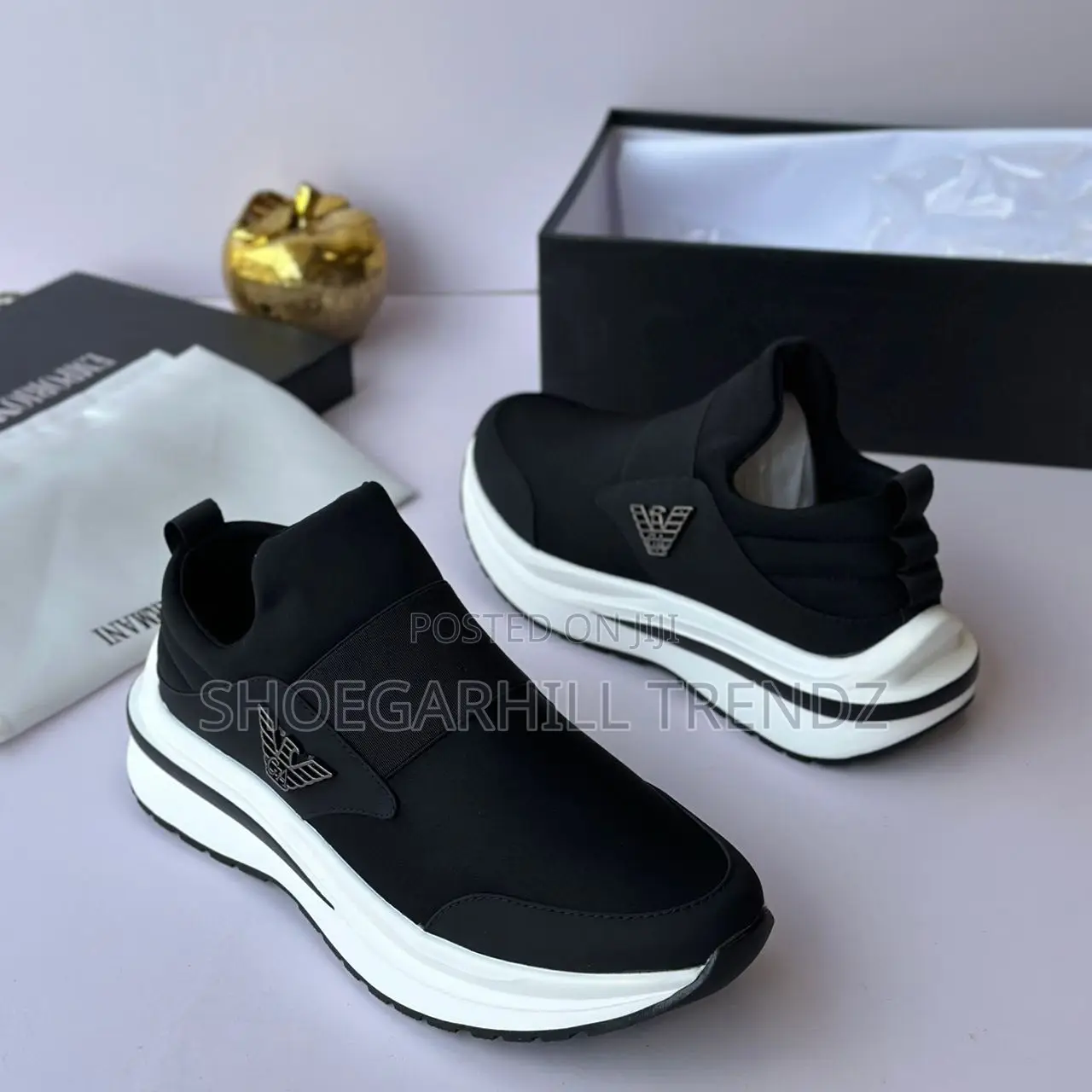 Georgio Armani Luxury Slip-on Sneakers