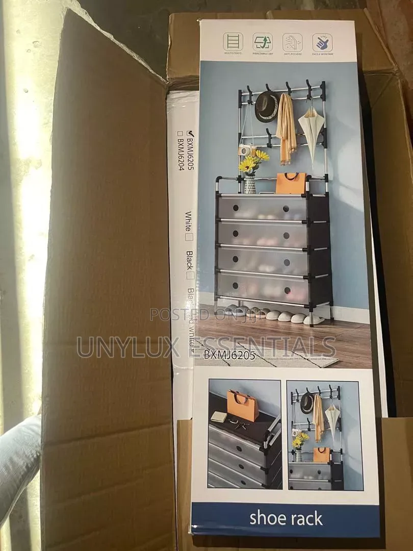 5 Step Shoe and Hat Rack Plastic Cover