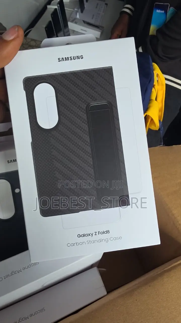 Official Samsung Galaxy Z Fold8 Ultra Silicone Carbon Standing Case