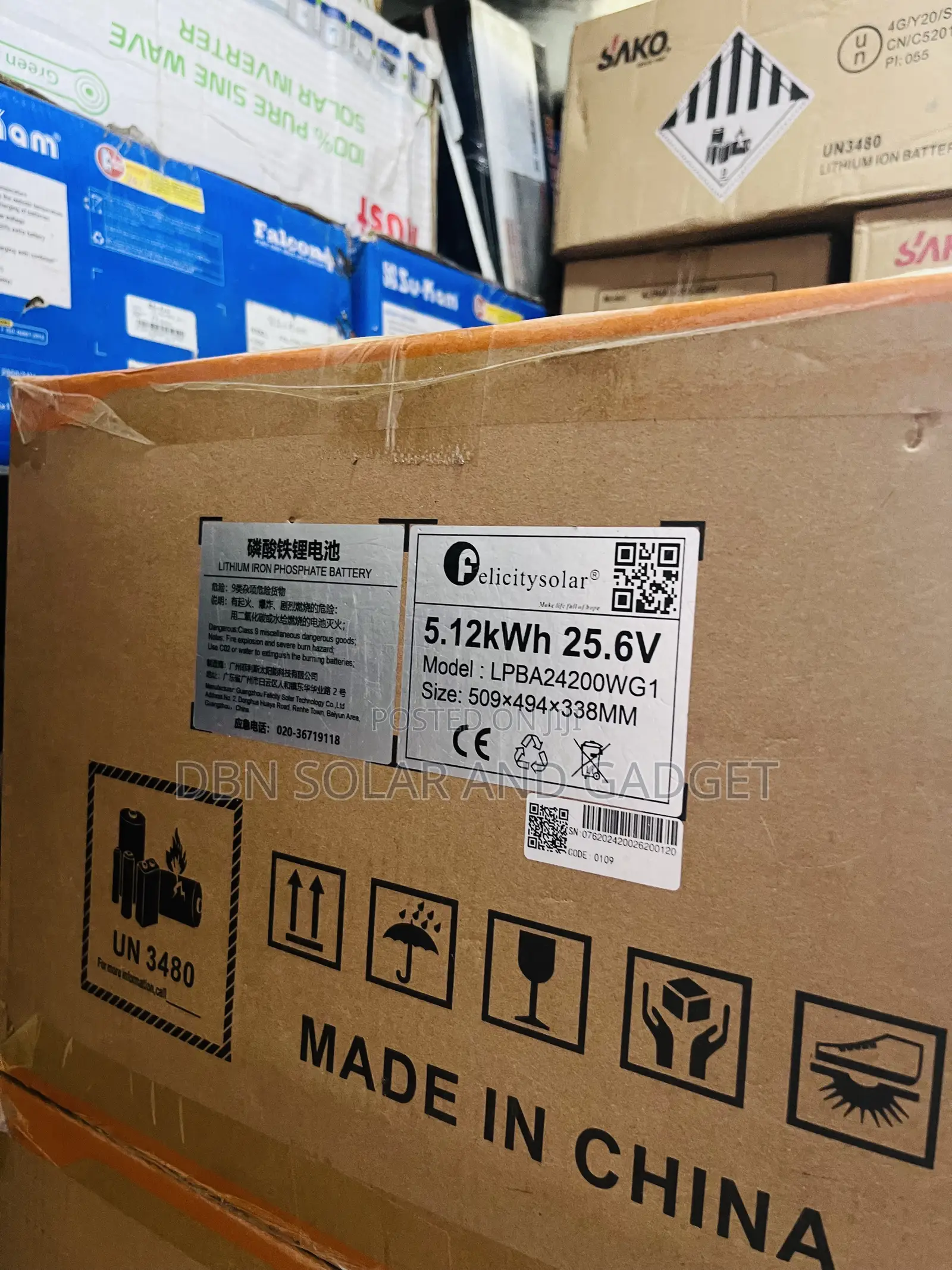 5.12kwh 24v Felicity Solar Lithium Ion Battery in Stock With Warranty