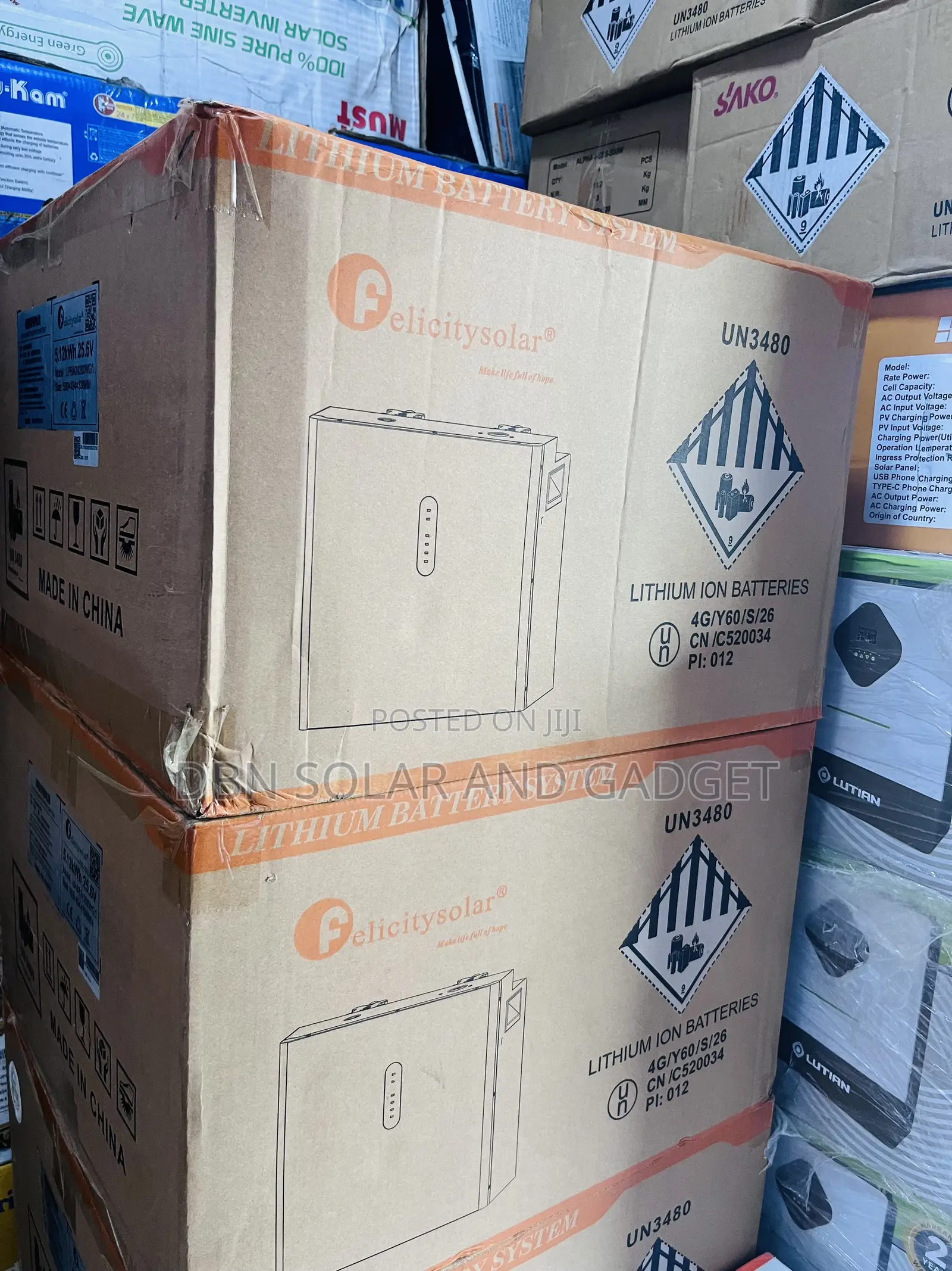 5.12kwh 24v Felicity Solar Lithium Ion Battery in Stock With Warranty