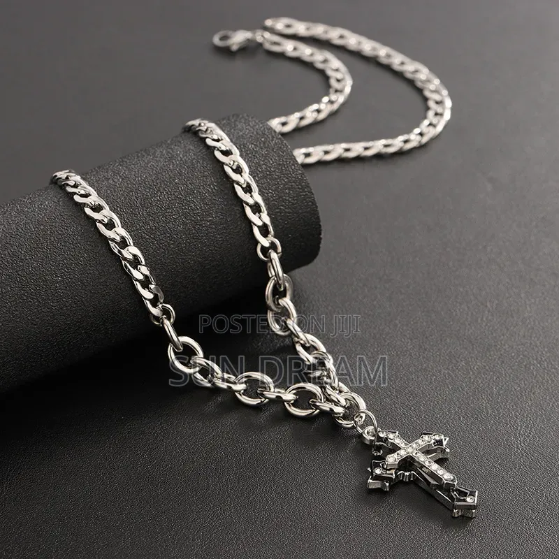 Men Cross Necklaces Silver Necklace Designer Necklace