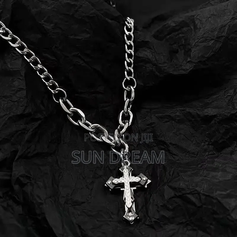 Men Cross Necklaces Silver Necklace Designer Necklace