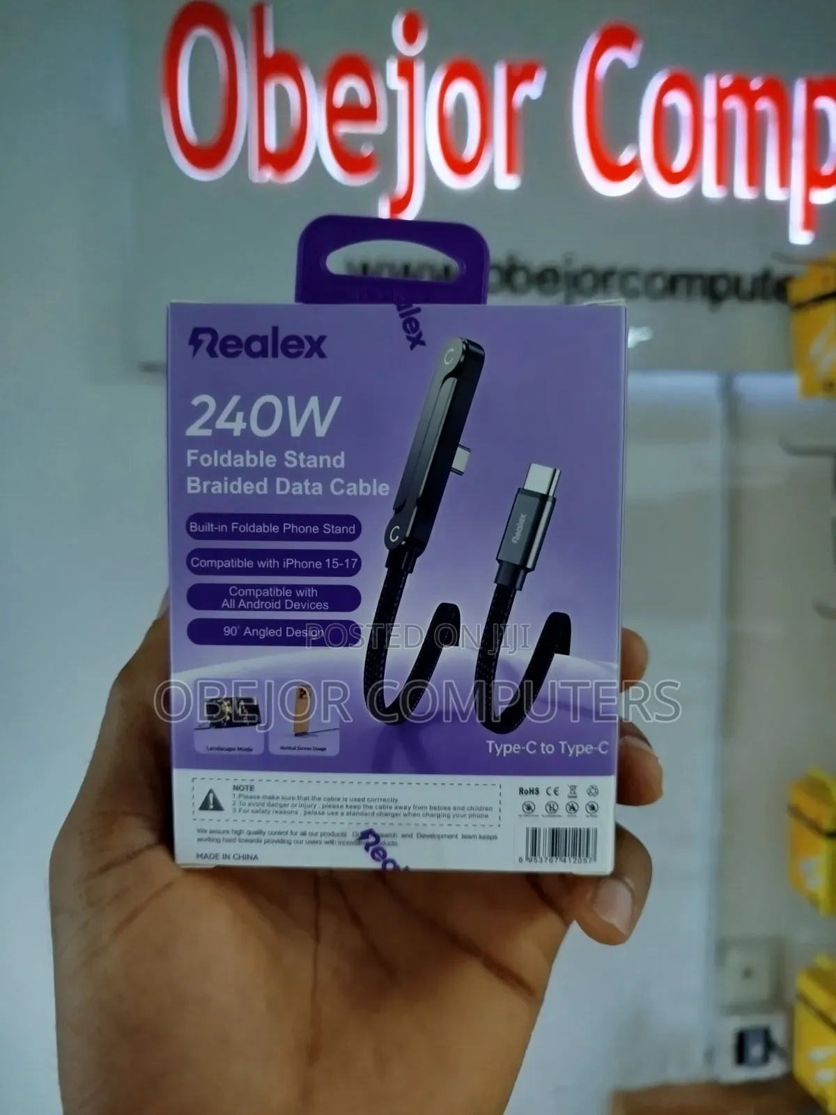 Realex 240W Type C to Type C Charger