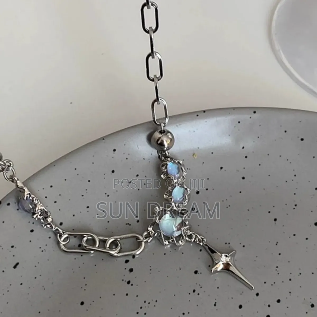 Star Y2K Necklace Stainless Steel Silver Necklace for Women