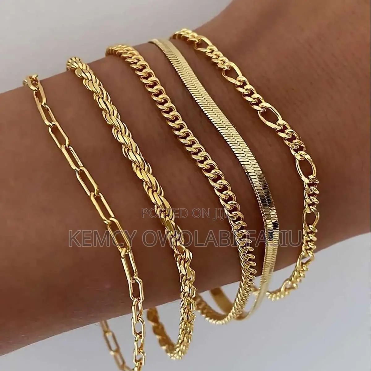 5pcs Gold Bracelet