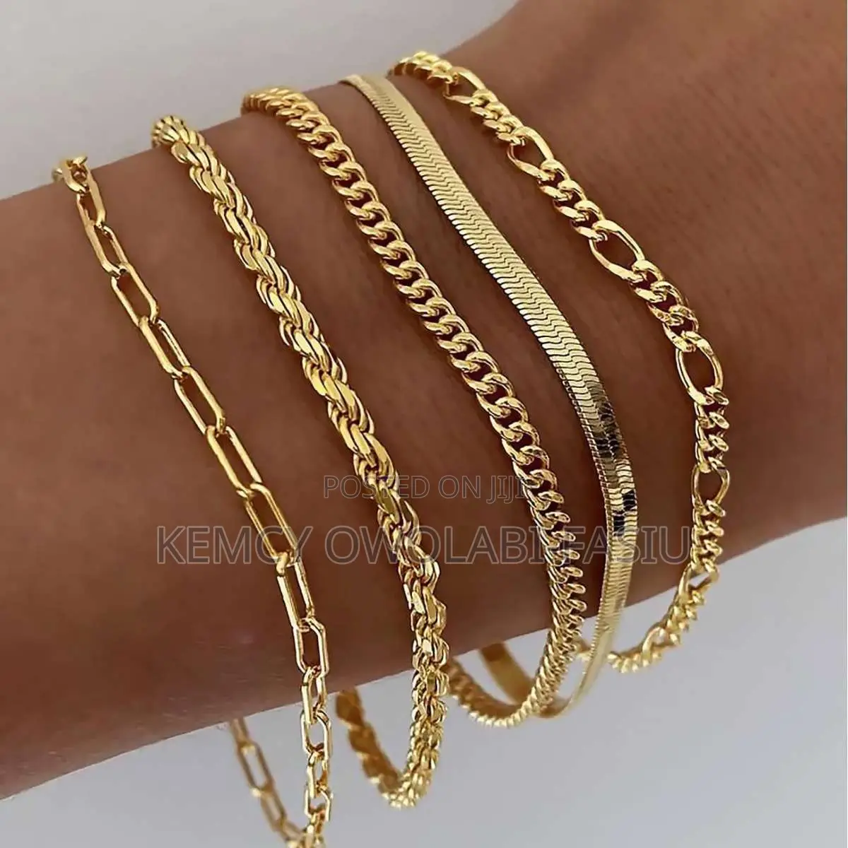 5pcs Gold Bracelet